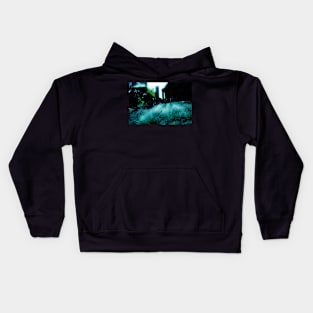 Alien Landscape - Getty Museum Gardens in Los Angeles Kids Hoodie